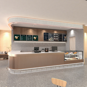 Mostrador de Comida Rápida y Quiosco de Café Personalizados para Centro Comercial |   Exhibidores LED para Minoristas y Soluciones de Diseño de Tiendas Llave en Mano - Product Image 1