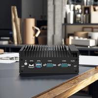 Intel Celeron N100 Embedded Mini-PC Quad-Core DDR4 Lüfterloser PC 2*HDMI 1*DP 2*LAN 2*COM Industrie-Computer