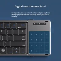 Nouveau clavier sans fil portable en plastique, clavier optique pliable pour ordinateur de bureau, téléphone, ordinateur portable