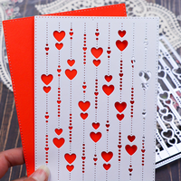 Sfondo a cuore stampo per taglio in metallo decorazione Album in rilievo foto decorazione cartolina fai da te