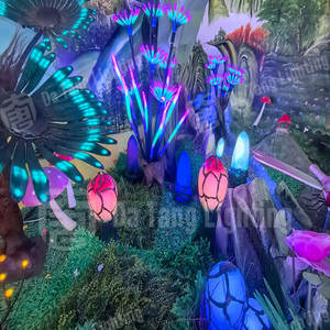 Luz Decorativa Artística con Forma de Fruta Sagrada, con LED y Degradado Naranja, para Decoración de Jardines, Parques y Festivales al Aire Libre - Product Image 4