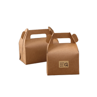 Boîtes à emporter Boîte de boulangerie brune Boîtes d'emballage cadeau de pâtisserie jetables pour beignet Cupcakes Bonbons Chocolat Dessert