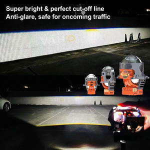 โรงงานขายส่งเลนส์โปรเจคเตอร์ <span class=keywords><strong>Bi</strong></span> LED 6000K แสงสูง/ต่ำ 80W 70W MB PRO ชุดไฟ LED สำหรับรถยนต์ ติดตั้งง่าย - Product Image 3