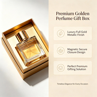 Boîte d'emballage rigide en carton kraft brun naturel avec logo personnalisé pour flacon de parfum