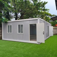 Bâtiments modulaires préfabriqués mobiles en conteneurs, design méditerranéen respirant, maisons et bureaux en métal en conteneurs démontables