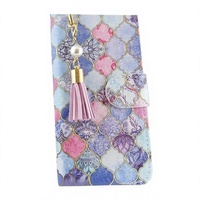 BASIO Active3 weview Étui portefeuille pour téléphone en TPU avec motif floral animal, fonction support et fonction portefeuille, couleur Blue Bird