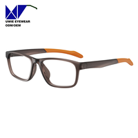 Lunettes optiques rectangulaires TR90 sur mesure OEM, taille 55-16-145, vision haute définition pour adultes unisexes, usine de lunettes