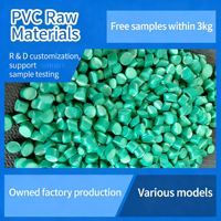 Granulés de PVC vierge vert en gros pour fils électriques, câbles, prises et semelles de chaussures, souples, flexibles et résistants à l'usure