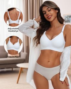 Reggiseno Comodo Senza Cuciture a Copertura Totale per Donne, <span class=keywords><strong>Reggiseni</strong></span> Senza Ferretto con Supporto Morbido, <span class=keywords><strong>Taglie</strong></span> Normali e Plus Size - Product Image 2