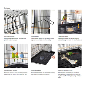 Ispinozlar için üreme uçuş Parakeet kuş kafesi besleyici gies atiels Conures Lovebirds kanaryalar papağanlar için slayt kafes ile - Product Image 4