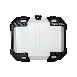Caja de Almacenamiento Trasera para Motocicleta de Gran Capacidad de 45L, Fabricada en Aleación de Aluminio Blanco - Product Image 6
