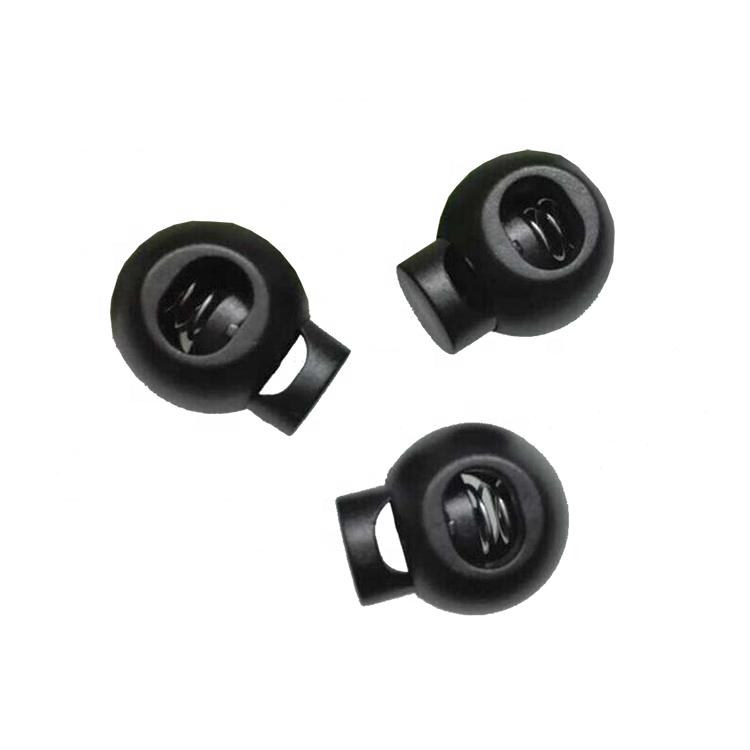 Лидер продаж, черный пластиковый круглый шаровой шнур с замком, пластиковые Пружинные заглушки для шнура 9,5 мм bungee shock