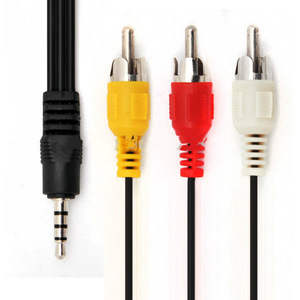 Adaptador de Audio Rca <span class=keywords><strong>Y</strong></span> <span class=keywords><strong>Cable</strong></span> divisor 3,5mm macho a 3 Rca macho <span class=keywords><strong>Cable</strong></span> de cobre <span class=keywords><strong>Coaxial</strong></span> Av <span class=keywords><strong>Cable</strong></span> para TV Box altavoz REPRODUCTOR DE DVD - Product Image 3