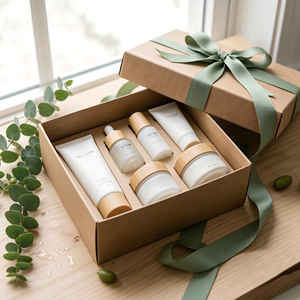 Set di Prodotti per la Routine Quotidiana Biologici, Etichetta Privata OEM, <span class=keywords><strong>Crema</strong></span> Viso Vegana, Siero, Detergente, Tonico, Lozione, Set Regalo per la Cura della Pelle Naturale e Cruelty-Free - Product Image 1
