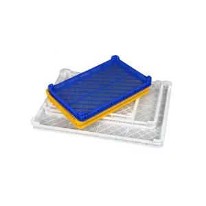 Pasta Storage Tray Food Grade Plastic with Grid Free Sample White Plastic Tray Box Salver Vacuum Formed Plastic Tray