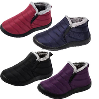 Meilleures ventes, nouvelle mode, grande taille 46 47, fourrure d'hiver, fourrure moelleuse, bottes courtes matelassées classiques, bottes de neige pour femmes