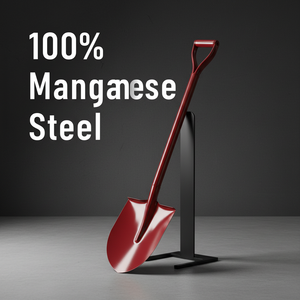 Pala Antincendio in Acciaio al Manganese Ultra Resistente 102cm, Monoblocco Interamente in Acciaio, Rossa, Portatile e Riciclabile per Soccorso Forestale - Product Image 1