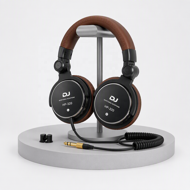 High-End HiFi Stereo Over-Ear Headset with Custom Logo Wired Music Earphones and Headphone Monitor