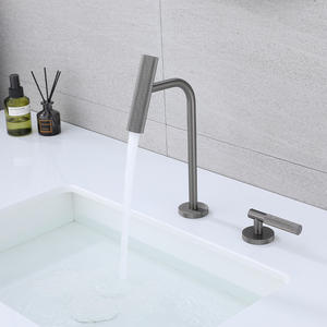 Robinet de <span class=keywords><strong>lavabo</strong></span> multifonctionnel réglable, robinet de <span class=keywords><strong>lavabo</strong></span> à poignée unique, robinets de meuble de salle de bain, mélangeur à double trou, aérateur anti-éclaboussures - Product Image 3