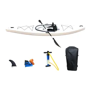 Set di HL-K1 12'6 "gonfiabile pieghevole paddle KAYAK canoa barca per la pesca in KAYAK flusso di avventura sport di alta qualità della fabbrica OEM