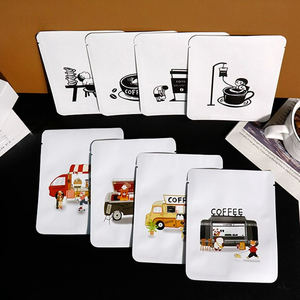 Túi Mylar đứng lên túi bao bì <span class=keywords><strong>Ziplock</strong></span> tùy chỉnh in để lưu trữ thực phẩm <span class=keywords><strong>Ziplock</strong></span> ăn được logo cà phê nhựa chống mùi Túi - Product Image 3