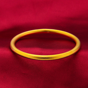 Pulsera de Oro Laminado para Mujer YL Vietnam, Estilo Antiguo, Imitación de Oro Sólido, Diseño de Loto, La Felicidad de Dos Generaciones - Product Image 3
