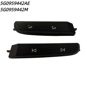 5G0959442AE 5G0959442M Capuchon de bouton multifonction du volant pour VW <span class=keywords><strong>Golf</strong></span> 7 7.5 Tiguan Jetta T-Roc GTI GLI <span class=keywords><strong>GTE</strong></span> - Product Image 1