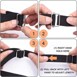 Coobigo Pack Inch Metal Tri Glide <b>Slides</b> Bag Adjuster Strap Clip Slider Adjustable Buckles For Gym Shoulder Handbag Nylon Webbin - Product Image 6