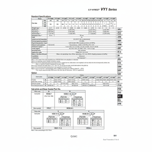 Modèle de régulateur de pression électro-pneumatique SMC Pneumatics VY1B01-201 - Product Image 1