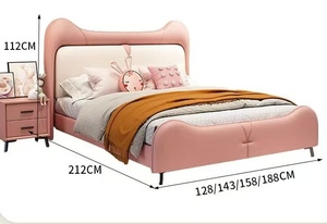 저렴한 도매 어린이 침대 소년 & 소녀용 두꺼운 원목 내구성 있는 호텔 가정용 - Product Image 6