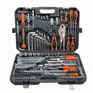 Kit d'outils à main en acier au carbone de 1/2 pouce, 150 pièces, avec coffret de rangement robuste, jeu de clés à douilles, avec support OEM pour la réparation de véhicules et de la maison - Product Image 2