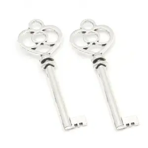 Groothandel Hoge Kwaliteit Zilveren Stijl Brons Vintage Key Old Fashion Antiek Metalen Sleutel Skelet Sleutel