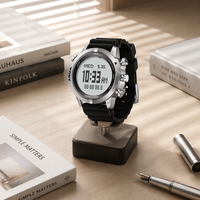 Montre connectée pour homme en acier inoxydable, robuste, étanche, pour les affaires et les activités de plein air, logo personnalisé en usine, marque privée, livraison rapide en 7 jours