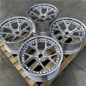 XINLAI Nuevas Llantas Forjadas de 2 Piezas con Diseño de Radios Divididos en Plata Cepillada, de 18-24 Pulgadas, 5x114.3/120, ET 20mm para / GT-R - Product Image 1