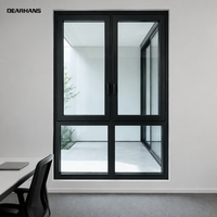 Jendela Casement Aluminium Berperingkat U Faktor SHGC Berlabel, Jendela Casement Aluminium Modern untuk Penggunaan Hunian dan Komersial