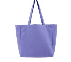 Sac en toile de coton personnalisé avec logo imprimé, grand sac de plage, sac de shopping, poignée, vide - Product Image 1