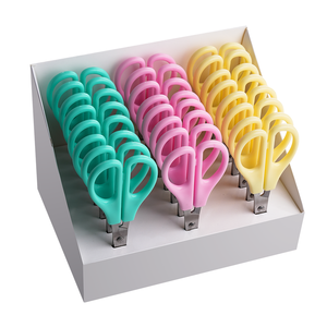 Kéo văn phòng phẩm cắt giấy an toàn cho học sinh tiểu học với đầu cùn - Product Image 4