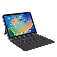 Clavier intelligent pour tablette Magic pour iPad, clavier 10,2 pouces 9e, 8e, 7e génération, Pro 11, 12,9, clavier arabe