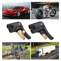 Buse de pompe à valve de pneu de voiture, pince de dégonflage, embout de gonflage pour moto, adaptateur de connecteur fileté pour pompe à air, accessoires automobiles