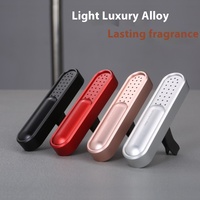 Couvercle coulissant magnétique moderne en métal solide usine directe désodorisant de voiture évent réglable diffusion efficace de parfum OEM/ODM