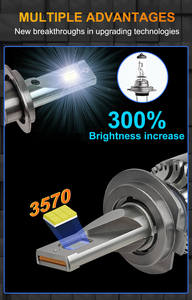V13 3570 Puce 22000LM 100W 6000K Phare Led H7 H11 Ampoule Led <span class=keywords><strong>H1</strong></span> H3 H7 H11 9005 9006 Phare Led De Voiture - Product Image 4