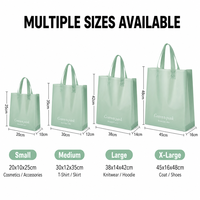 Sac de shopping personnalisé en PP/PVC dépoli, élégant sac cadeau pour vêtements de créateurs, soins de la peau et boutiques de luxe