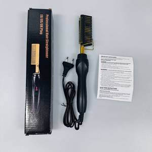 Peigne chauffant électrique, lisseur à chaud pour perruques et <span class=keywords><strong>cheveux</strong></span> <span class=keywords><strong>afro</strong></span>, peigne lisseur avec technologie ionique - Product Image 5