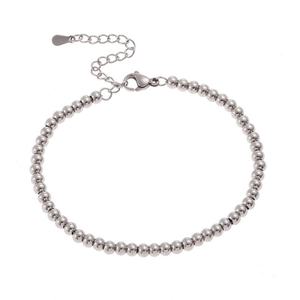 2024 <b>Fashion</b> Wholesale Anti-Allergy High Polish Waterproof Stainless Steel Custom <b>Beads</b> <b>Bracelet</b> - Product Image 5