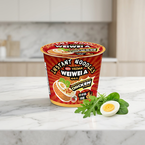 Depuis 1952, origine Taïwan, VEDAN Wei Wei A, soupe de nouilles au poulet en gobelet |   Recherche d'agents commerciaux internationaux - Product Image 1