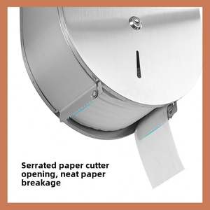 กล่องทิชชู่ติดผนังขนาดใหญ่304สแตนเลสทันสมัยกันน้ำสำหรับโรงแรมห้องน้ำที่ใส่กระดาษ - Product Image 3