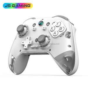 JSgaming Z04 Wireless Gaming Controller with Dual Vibrate Plug and Play Gamepad Joystick with 4 Customized Keys