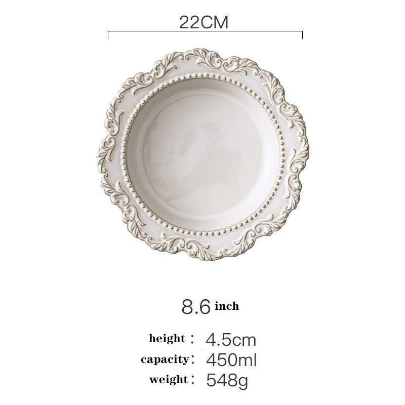 8.6 inch deep plate