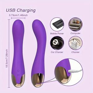 Vibrador Potente para el Punto G y el Clítoris, Estimulador de Clítoris con Forma de Dildo Impermeable con 10 Modos de Vibración, Juguete Sexual Más Suave y Flexible para Mujeres - Product Image 5
