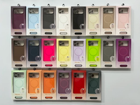 Coque de téléphone portable magnétique en silicone avec béquille populaire pour iPhone 18 17 16 Pro Max, protection d'objectif couleur unie, coque arrière